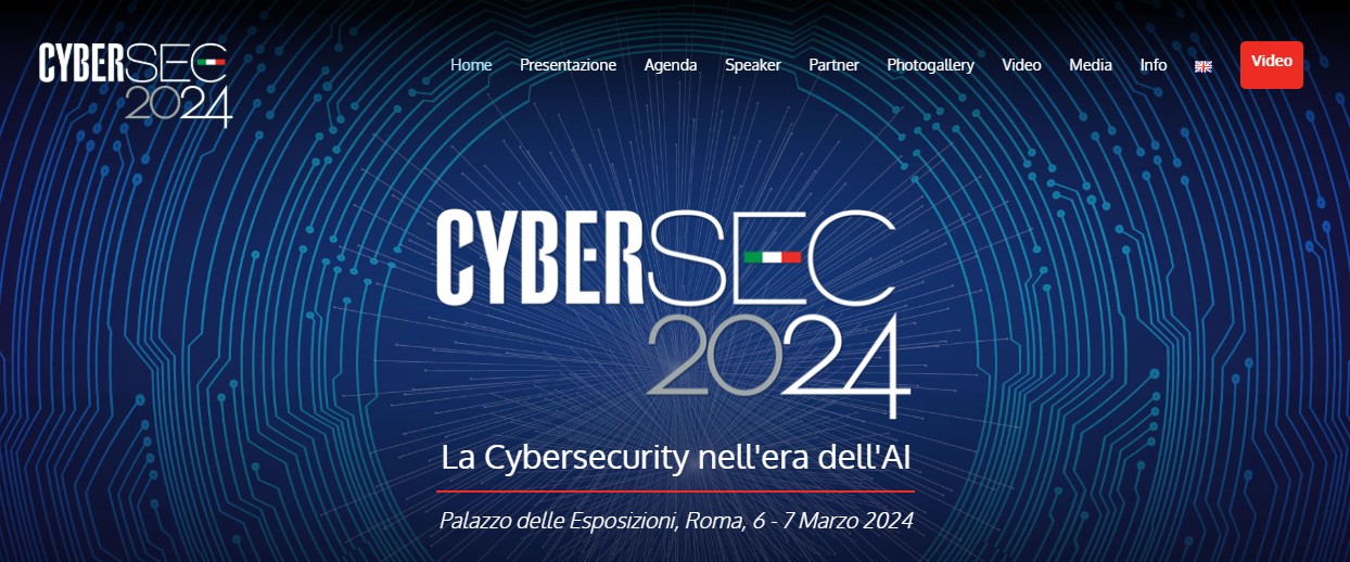 Cybersec Italia 2024 · cyber conference Rome