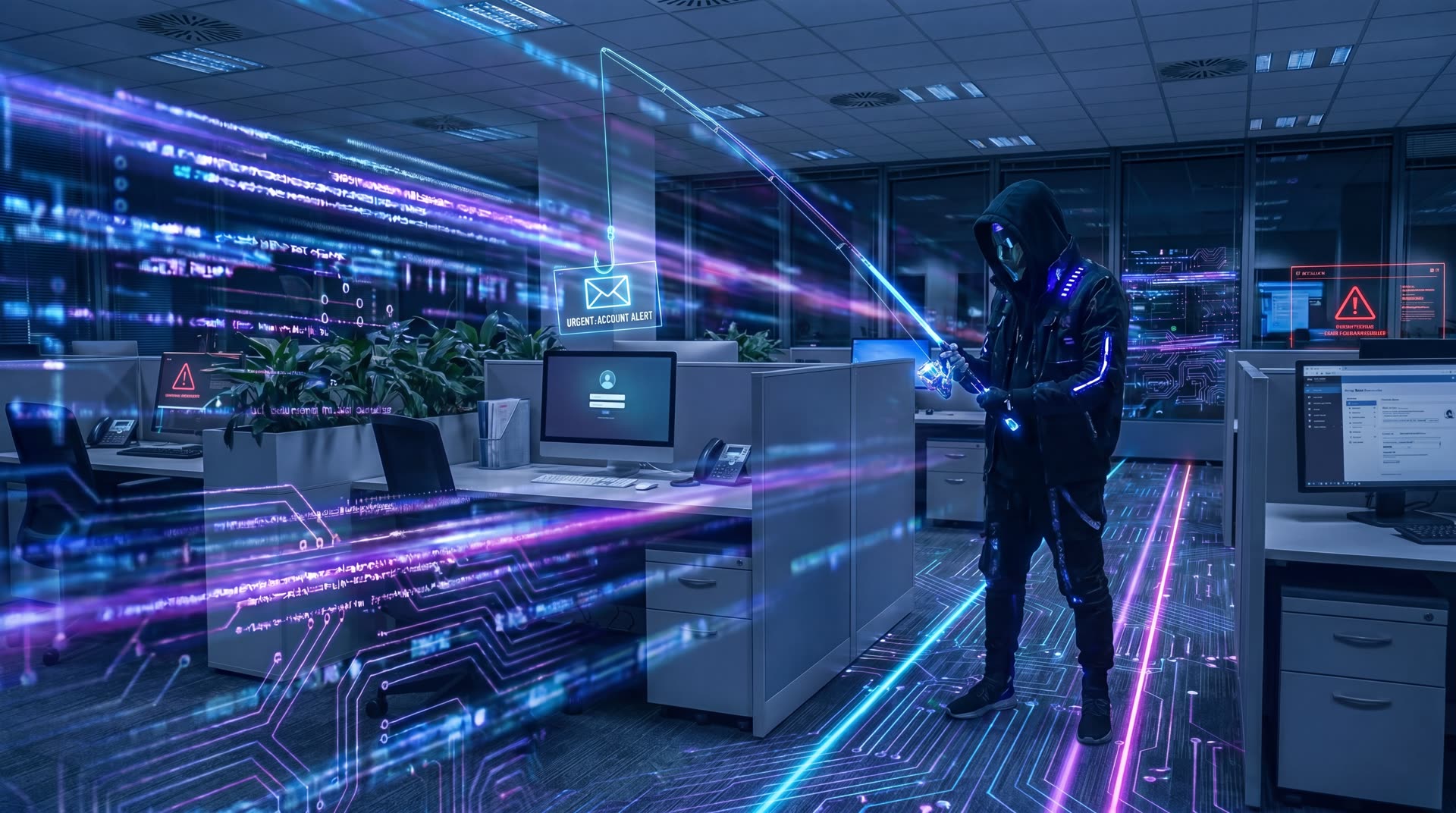 Threat Actor in Aktion · 24·7-SOC-Monitoring